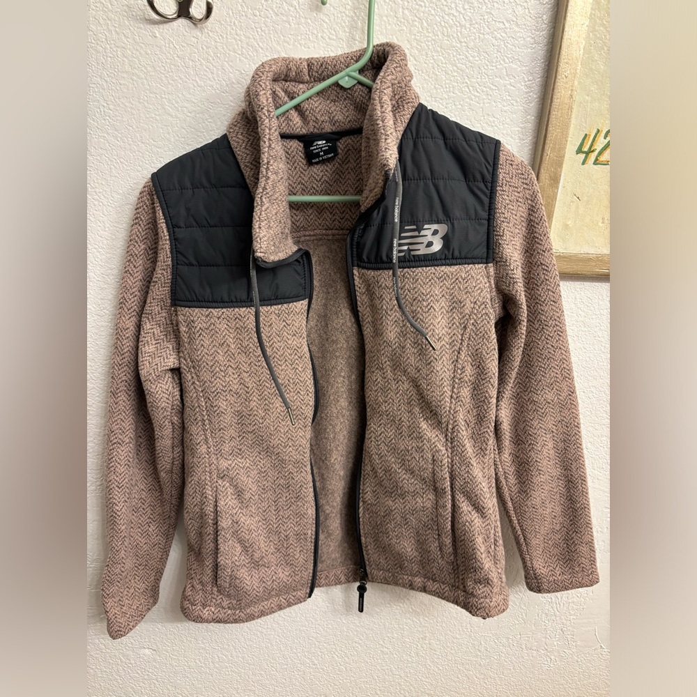 New Balance Light pink and Grey fleece jacket